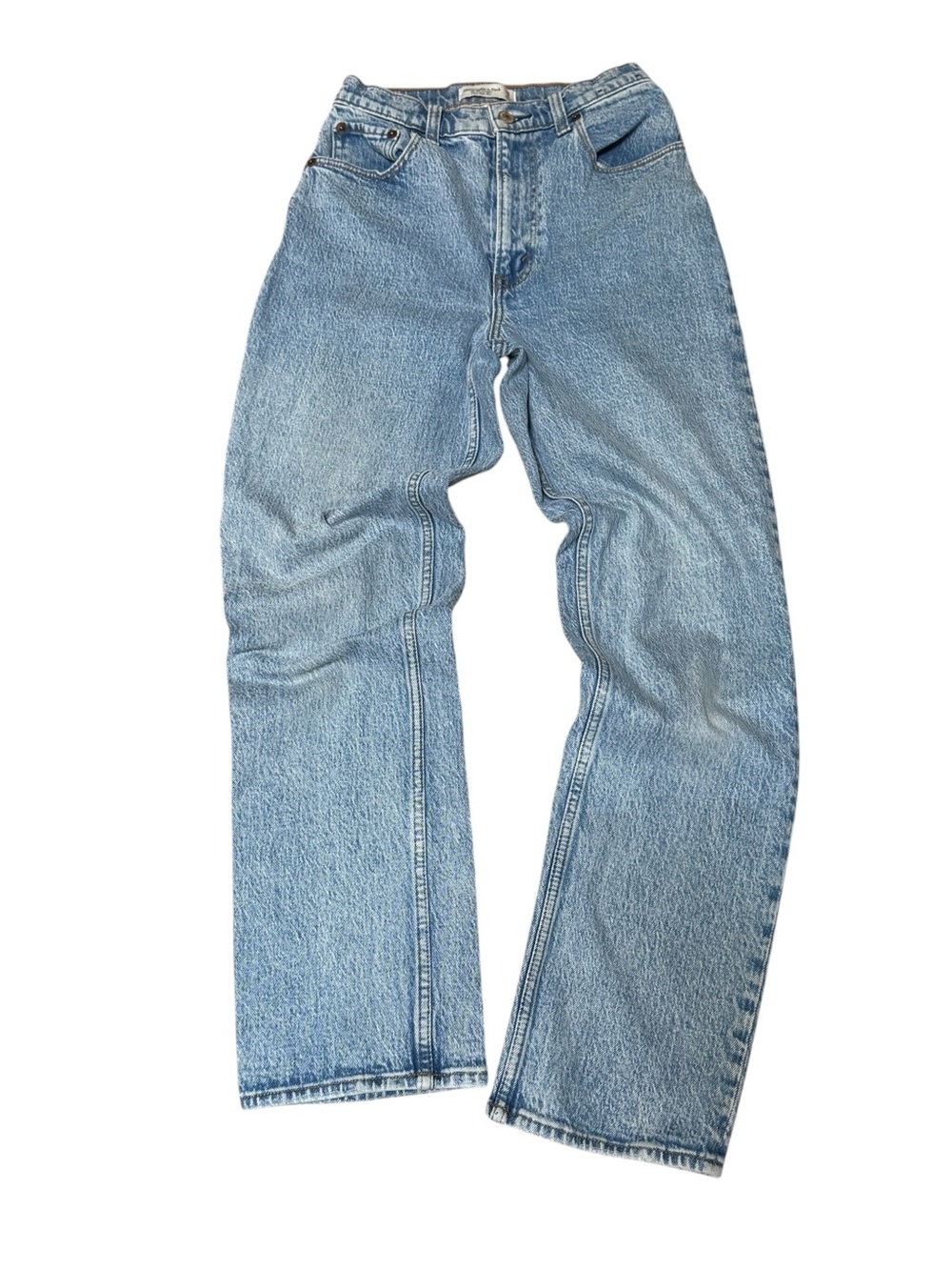 Abercrombie Curve Love 90s Straight Jeans 26 2R Vintage Wash Ultra High Rise